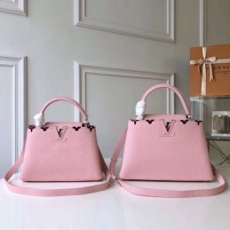 Replica Louis Vuitton Pale Pink Capucines BB
