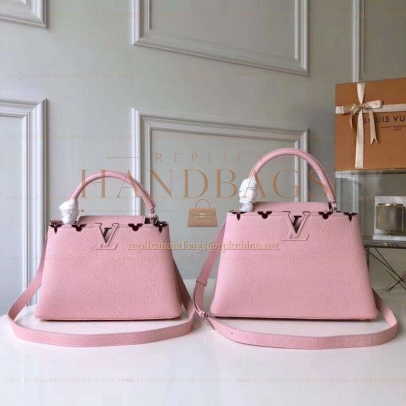Replica Louis Vuitton Pale Pink Capucines PM