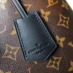 Replica Louis Vuitton Brown Monogram Black Interior Flower Hobo