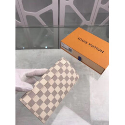 Replica Louis Vuitton White Damier Azur Sarah Wallet - Style 2