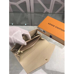 Replica Louis Vuitton White Damier Azur Sarah Wallet - Style 2