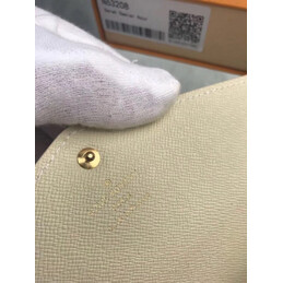 Replica Louis Vuitton White Damier Azur Sarah Wallet - Style 2