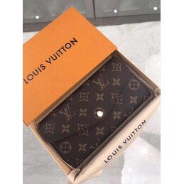 Replica Louis Vuitton Brown Monogram Sarah Wallet
