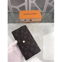 Replica Louis Vuitton Brown Monogram Sarah Wallet