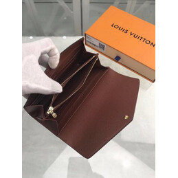 Replica Louis Vuitton Brown Monogram Sarah Wallet