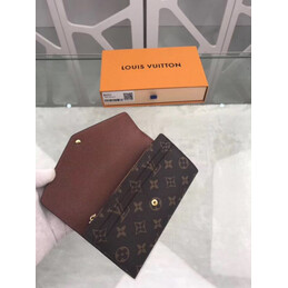 Replica Louis Vuitton Brown Monogram Sarah Wallet