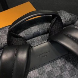 Replica Louis Vuitton Black Damier Graphite Zack Backpack
