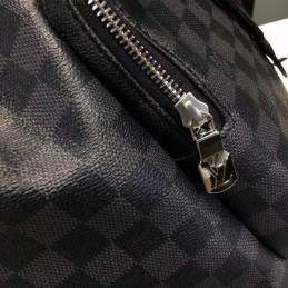 Replica Louis Vuitton Black Damier Graphite Zack Backpack