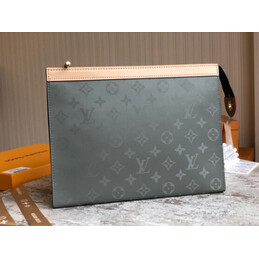Replica Louis Vuitton Gray Monogram Titanium Pochette Voyage MM