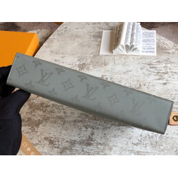 Replica Louis Vuitton Gray Monogram Titanium Pochette Voyage MM