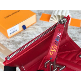 Replica Louis Vuitton Red Quilted New Wave Compact Wallet