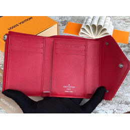 Replica Louis Vuitton Red Quilted New Wave Compact Wallet