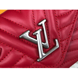 Replica Louis Vuitton Red Quilted New Wave Compact Wallet