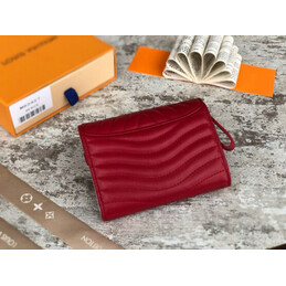 Replica Louis Vuitton Red Quilted New Wave Compact Wallet