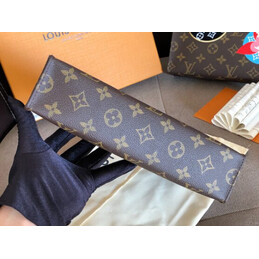 Replica Louis Vuitton Brown Monogram Travel Patch Toiletry Pouch 26