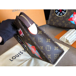 Replica Louis Vuitton Brown Monogram Travel Patch Toiletry Pouch 26