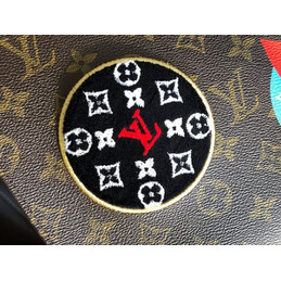 Replica Louis Vuitton Brown Monogram Travel Patch Toiletry Pouch 26