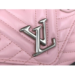 Replica Louis Vuitton Pale Pink Quilted New Wave Compact Wallet
