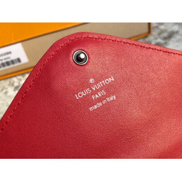 Replica Louis Vuitton Red Quilted New Wave Long Wallet