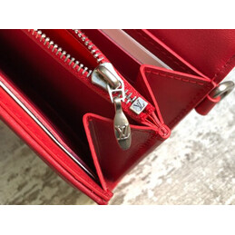 Replica Louis Vuitton Red Quilted New Wave Long Wallet