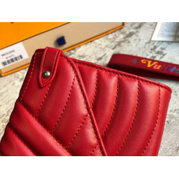 Replica Louis Vuitton Red Quilted New Wave Long Wallet