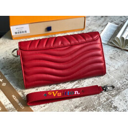 Replica Louis Vuitton Red Quilted New Wave Long Wallet