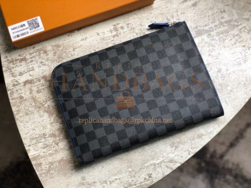 Replica Louis Vuitton Black Damier Graphite Pochette Jour PM