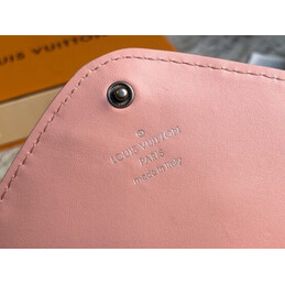 Replica Louis Vuitton Pale Pink Quilted New Wave Long Wallet