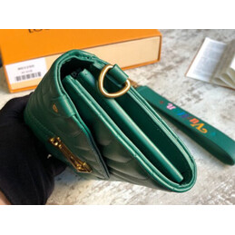 Replica Louis Vuitton Green Quilted New Wave Long Wallet