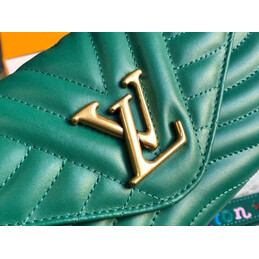 Replica Louis Vuitton Green Quilted New Wave Long Wallet
