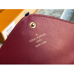 Replica Louis Vuitton Burgundy Quilted New Wave Long Wallet