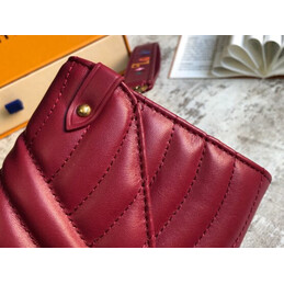 Replica Louis Vuitton Burgundy Quilted New Wave Long Wallet