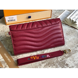 Replica Louis Vuitton Burgundy Quilted New Wave Long Wallet