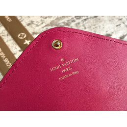 Replica Louis Vuitton Fuchsia Quilted New Wave Long Wallet