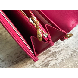 Replica Louis Vuitton Fuchsia Quilted New Wave Long Wallet