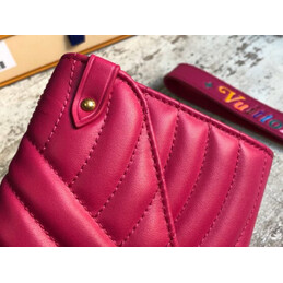 Replica Louis Vuitton Fuchsia Quilted New Wave Long Wallet