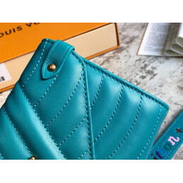 Replica Louis Vuitton Turquoise Quilted New Wave Long Wallet