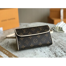 Replica Louis Vuitton Brown Monogram Pochette Florentine