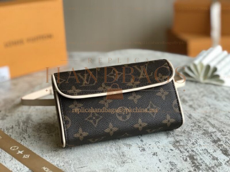 Replica Louis Vuitton Brown Monogram Pochette Florentine