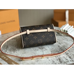 Replica Louis Vuitton Brown Monogram Pochette Florentine