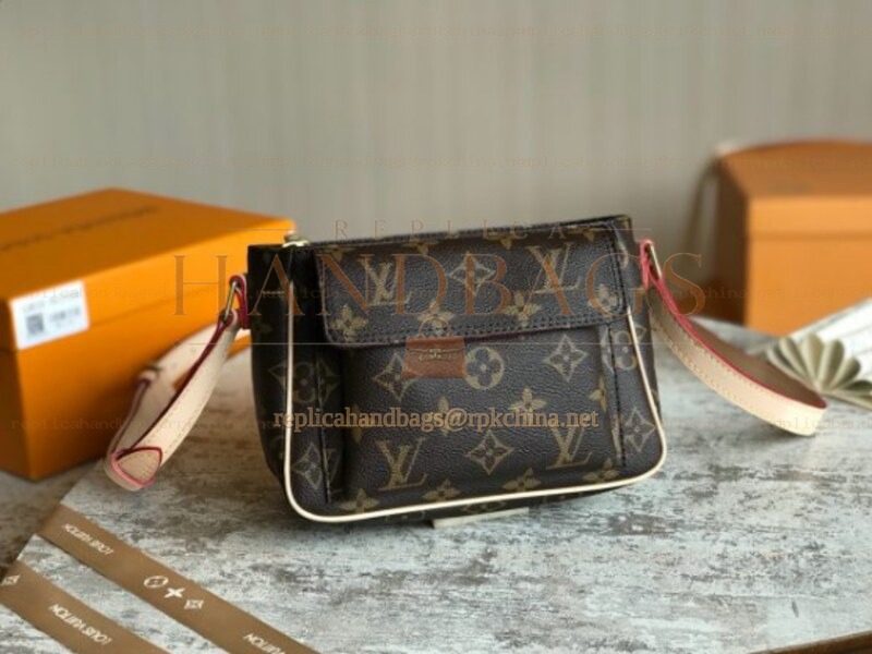 Replica Louis Vuitton Brown Monogram Viva Cite PM