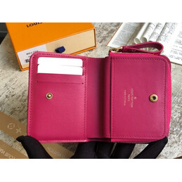 Replica Louis Vuitton Fuchsia Quilted New Wave Zipped Compact Wallet