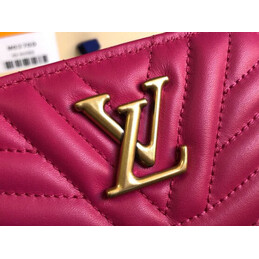 Replica Louis Vuitton Fuchsia Quilted New Wave Zipped Compact Wallet