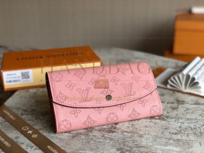 Replica Louis Vuitton Pink Monogram Iris Wallet