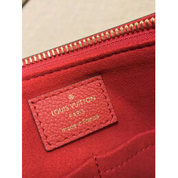 Replica Louis Vuitton Brown Monogram Red Trim Surene MM
