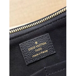 Replica Louis Vuitton Brown Monogram Black Trim Surene MM