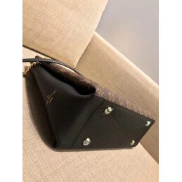 Replica Louis Vuitton Brown Monogram Black Trim Surene MM