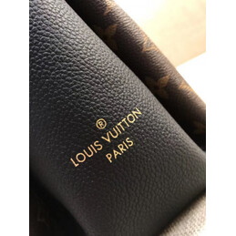 Replica Louis Vuitton Brown Monogram Black Trim Surene MM
