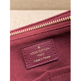 Replica Louis Vuitton Brown Monogram Burgundy Trim Surene MM