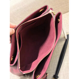 Replica Louis Vuitton Brown Monogram Burgundy Trim Surene MM